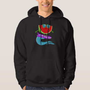 Cool Watermelon Surf Board Summer Fruit Vintage Hoodie