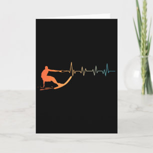 Cool Waterski Art For Men Women Water Ski Coach Wa Card