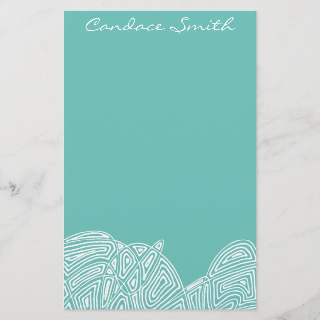 Cool Waves Personalised Stationery (Front)