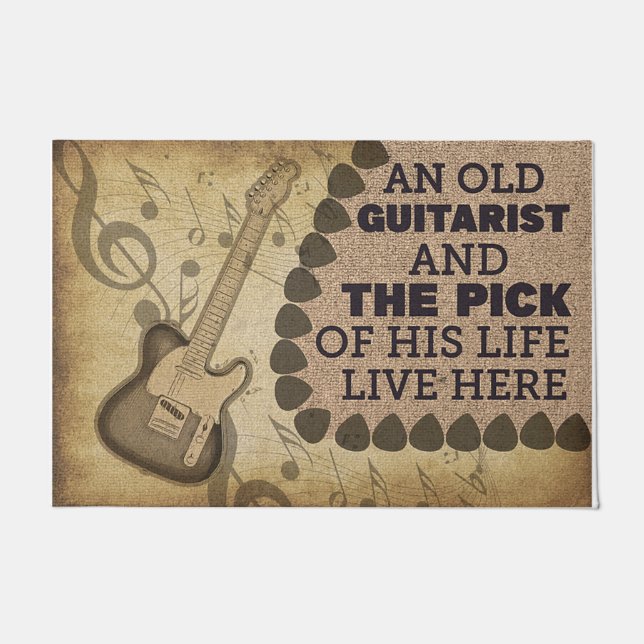 Cool Welcome Mat, Electric Guitar Mat (Front)