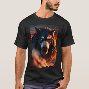 Cool Werewolf Furry Therian Art T-Shirt