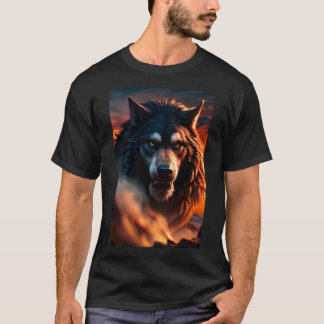 Cool Werewolf Furry Therian Art  T-Shirt