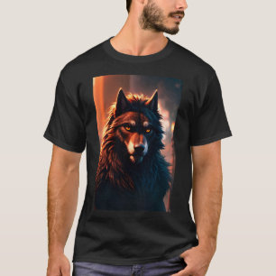 Cool Werewolf Furry Therian Art T-Shirt