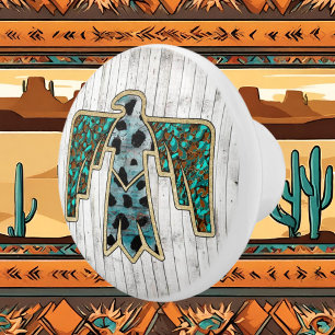 cool Western bird Country Ceramic Knob