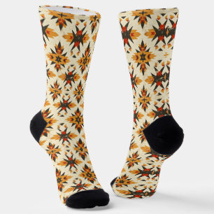 Cool Western Indian pattern tiled  Socks