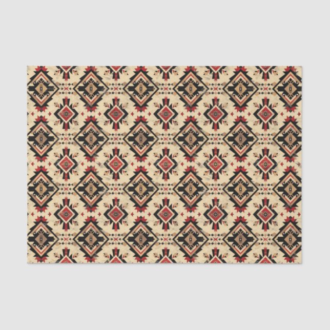 Cool Western lovers pattern decoupage  Tissue Paper (Front)