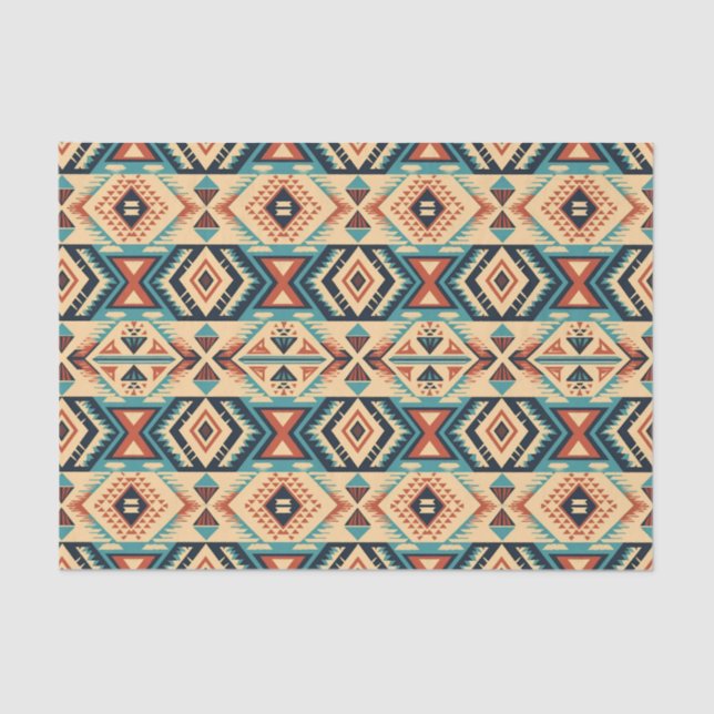 Cool Western lovers pattern decoupage  Tissue Paper (Front)