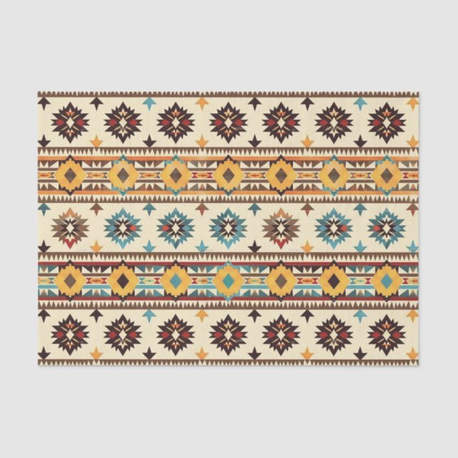 Cool Western lovers pattern  Tissue Paper (Front)