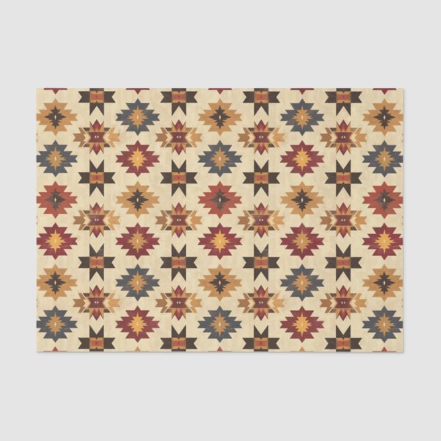 Cool Western lovers pattern  Tissue Paper (Front)