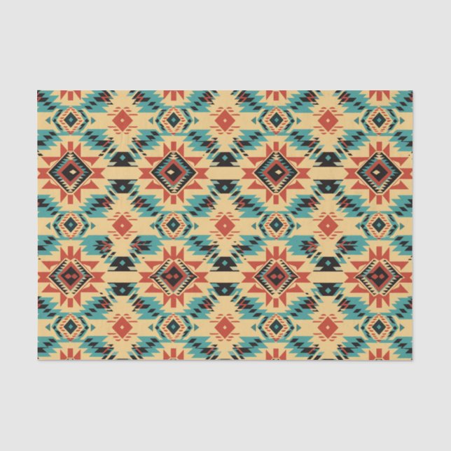 Cool Western lovers pattern  Tissue Paper (Front)