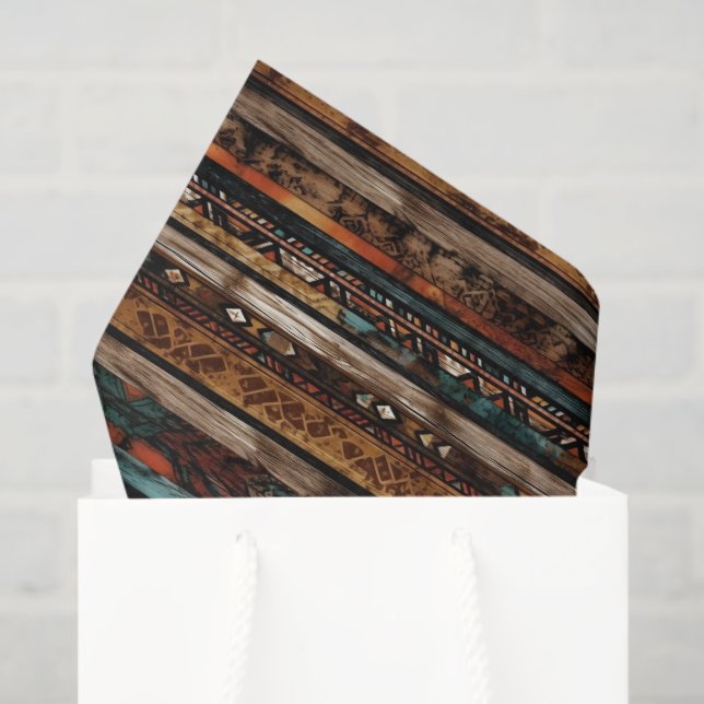 cool Western party pattern  Tissue Paper (Gift Bag)