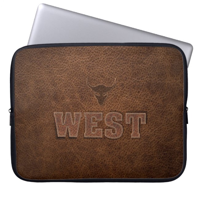 Cool Western Text - Customise It Laptop Sleeve (Front)