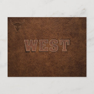 Cool Western Text - Customise It Postcard