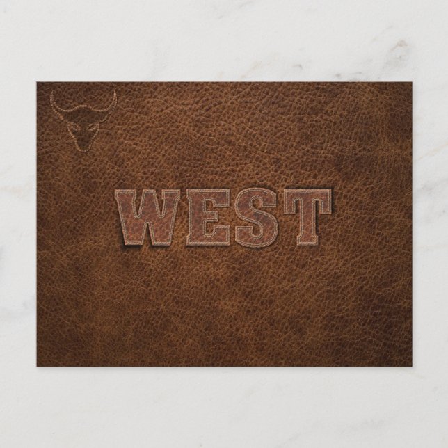 Cool Western Text - Customise It Postcard (Front)