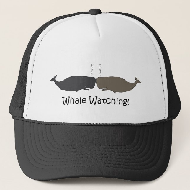 Cool Whale Watching Trucker Hat (Front)