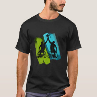 Cool Wheelchair Basketball Game T Shirt