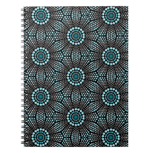 Cool Whimsical Dot Art Notebook (Front)
