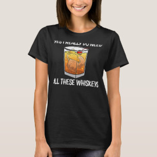 Cool Whiskey For Men Women Malt Whisky Alcohol Bou T-Shirt
