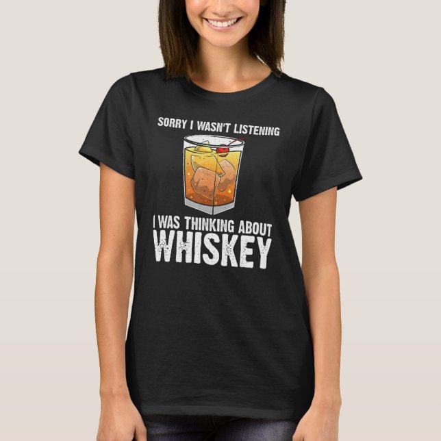 Cool Whiskey For Men Women Malt Whisky Alcohol Bou T-Shirt (Front)