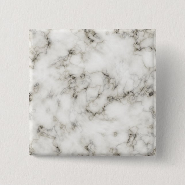 Cool white marble stone texture square button (Front)