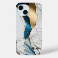 Cool White Turquoise Marble Stone Gold