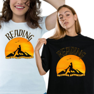 Cool Wild Reader Sunset Mountain T-Shirt