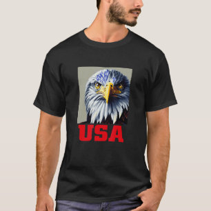 Cool Wild USA Eagle Illustration  Graphic Designs  T-Shirt