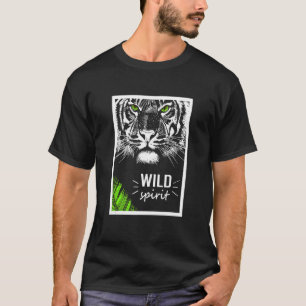 Cool Wild White Tiger  Leopard Tiger Graphic 1 T-Shirt
