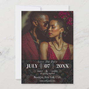 Cool Wildflower Rustic Rose Fall Wedding Save The Date
