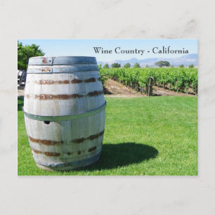 Cool Wine Barrel Postcard! Postcard