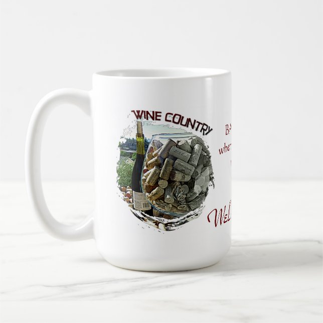 Cool Wine Country Coffee Mug! Coffee Mug (Left)