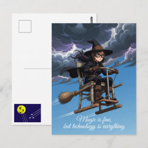 Cool Witch. Magic is fine Postcard