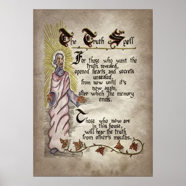 cool witch spell party Poster  (Front)