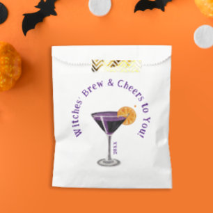 Cool Witches Night Out Purple Drink Cocktail Cheer Favour Bag