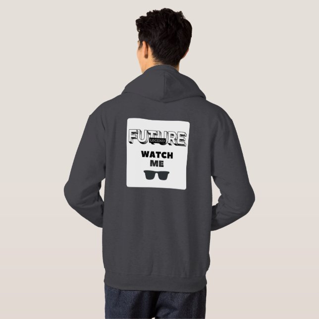 Cool Witty Design Future Legend Hoodie (Back Full)