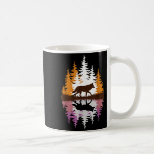 Cool Wolf Art For Men Women Howling Wolf Wolves Lo Coffee Mug