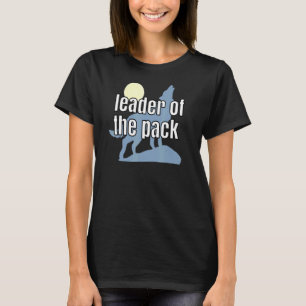 Cool Wolf Leader Of The Pack Full Moon Wild Retro T-Shirt