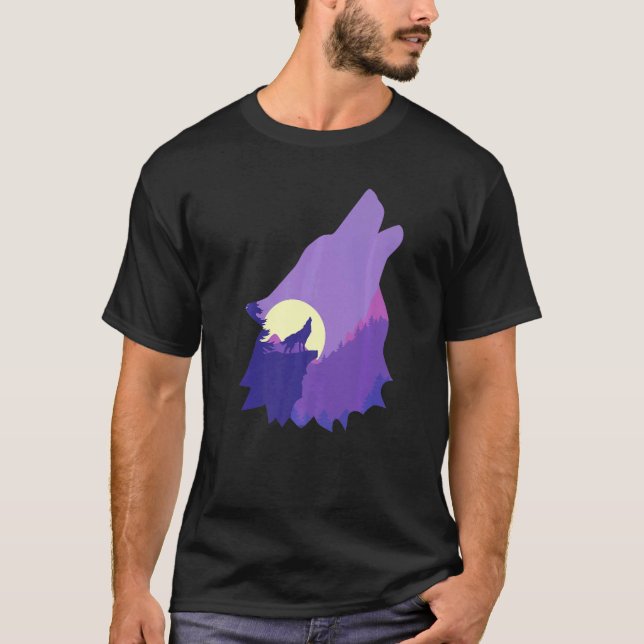 Cool Wolf Wildlife Arctic Tee (Front)