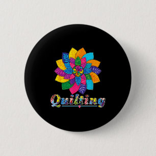 Cool Women Quilting Sewing Love Quilt Patterns Qui 6 Cm Round Badge