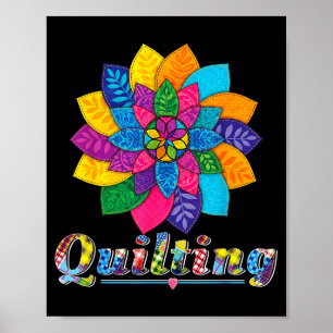 Cool Women Quilting Sewing Love Quilt Patterns Qui Poster