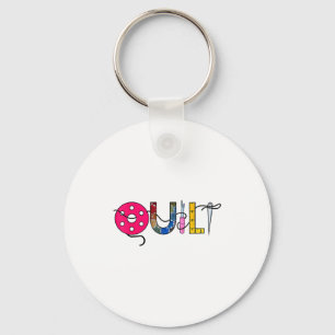 Cool Womens Quilt Quilting Sewing Hobby Crafter Gi Key Ring