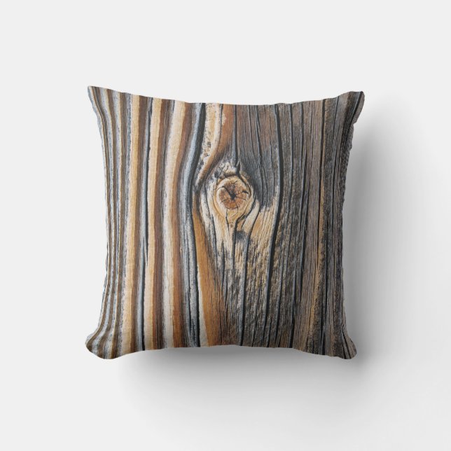 COOL Wood Grain Pattern Cushion (Front)