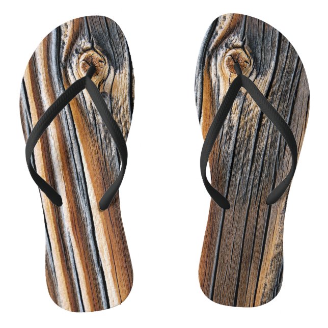 COOL Wood Grain Pattern Thongs (Footbed)