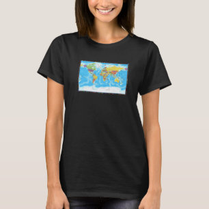 Cool World Map with Flags of World Countries Graph T-Shirt