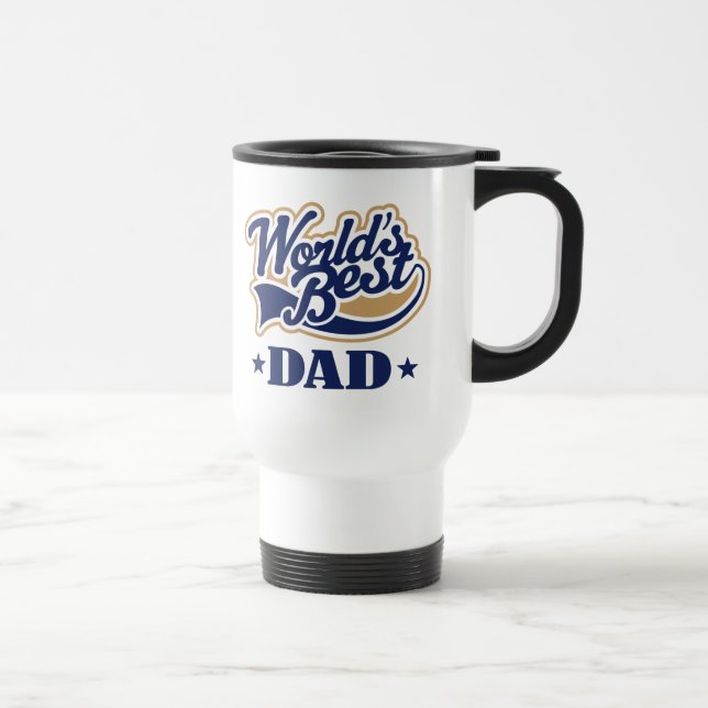 Cool World's Best Dad Gift Travel Mug (Right)