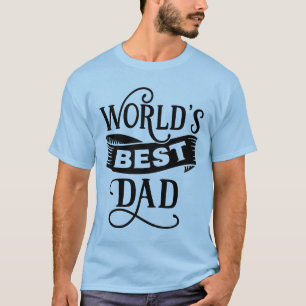 Cool world's best Dad word art T-Shirt