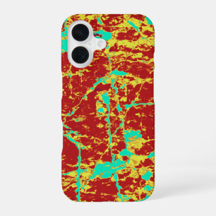 Cool Worn Wall Pattern iPhone 16 Case