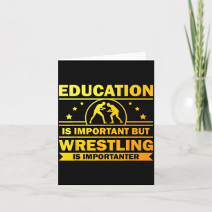 Cool Wrestling Design For Men Women Kids Wrestler  Card
