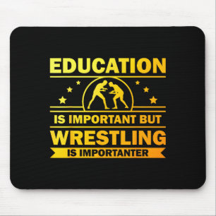 Cool Wrestling Design For Men Women Kids Wrestler Mouse Pad