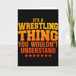 Cool Wrestling Design For Men Women Wrestler Wrest Card
